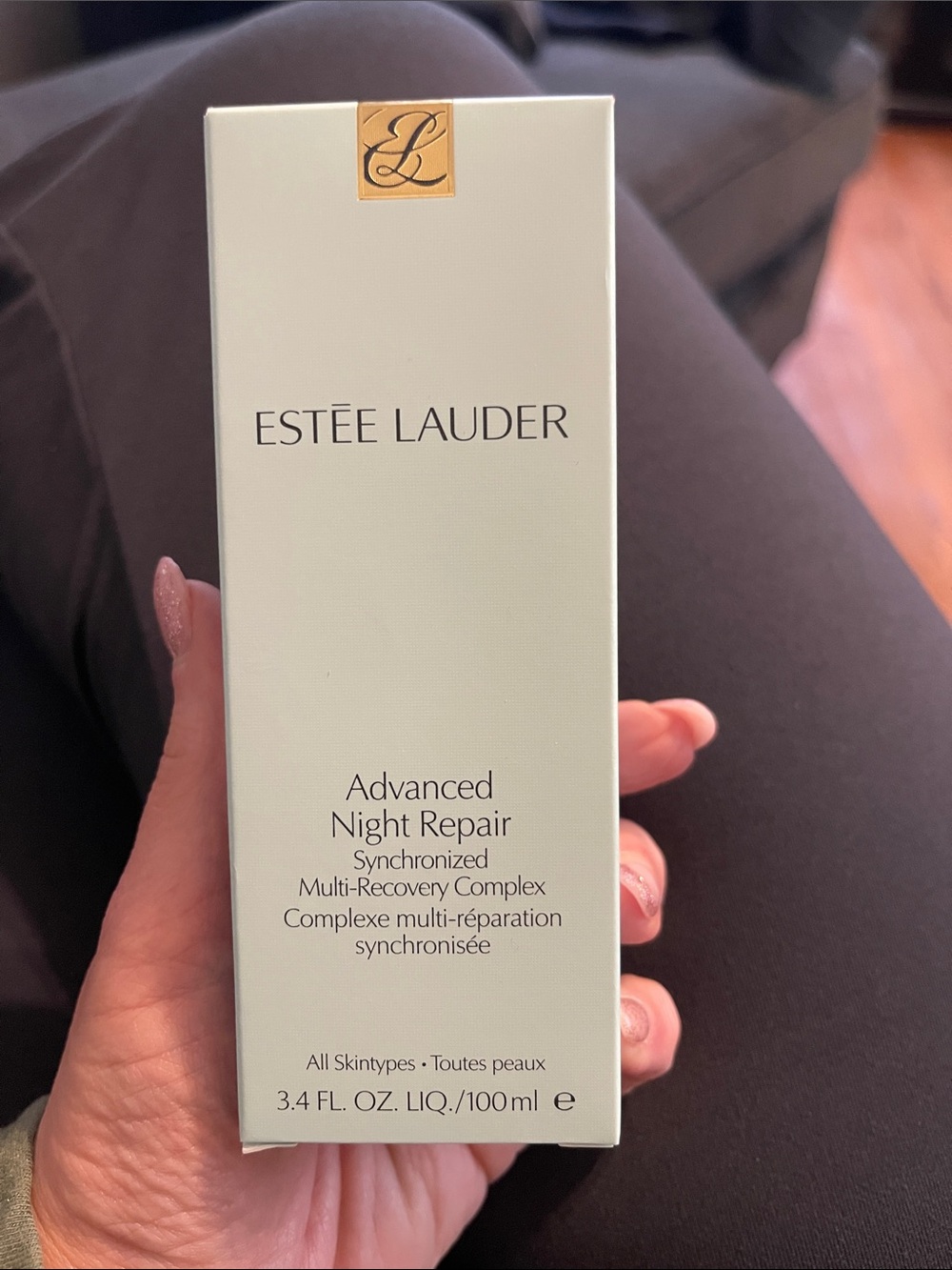 Estee Lauder Advanced Night Repair Serum - Amber Brown Bottle with Gold Accents